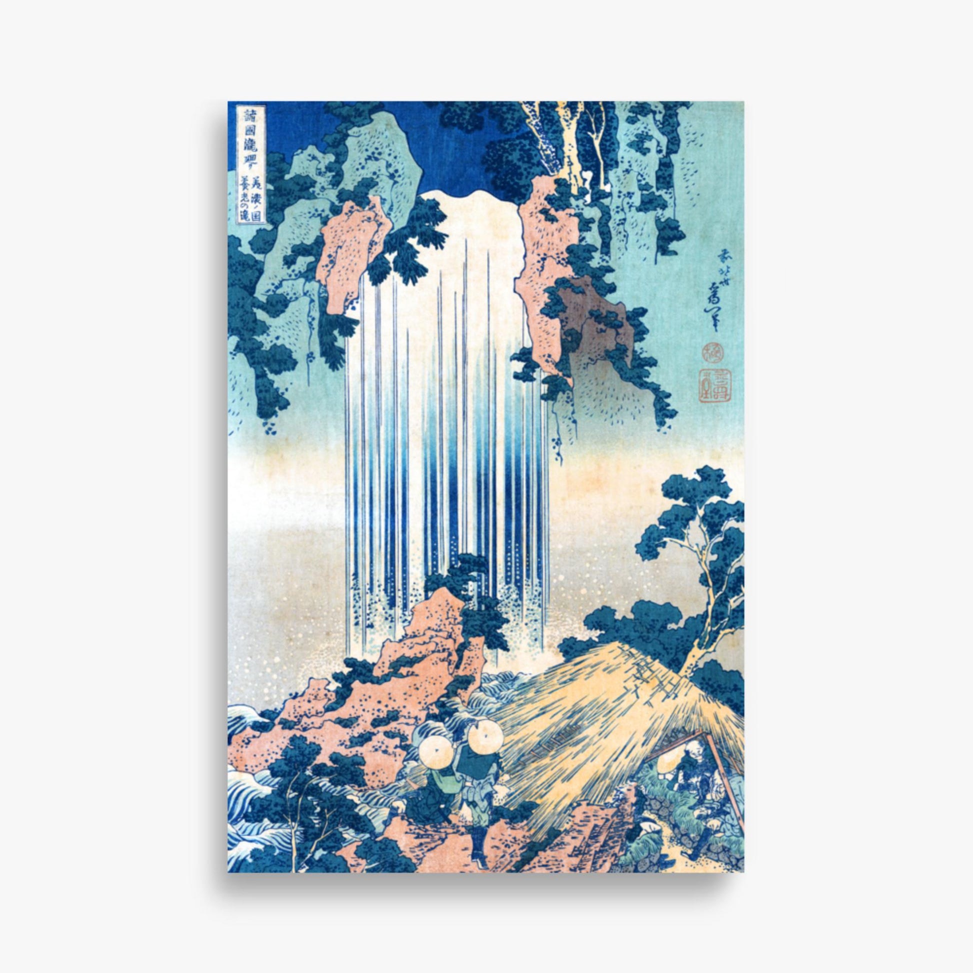 Katsushika Hokusai: Yoro Waterfall in Mino Province - 61x91 cm Poster