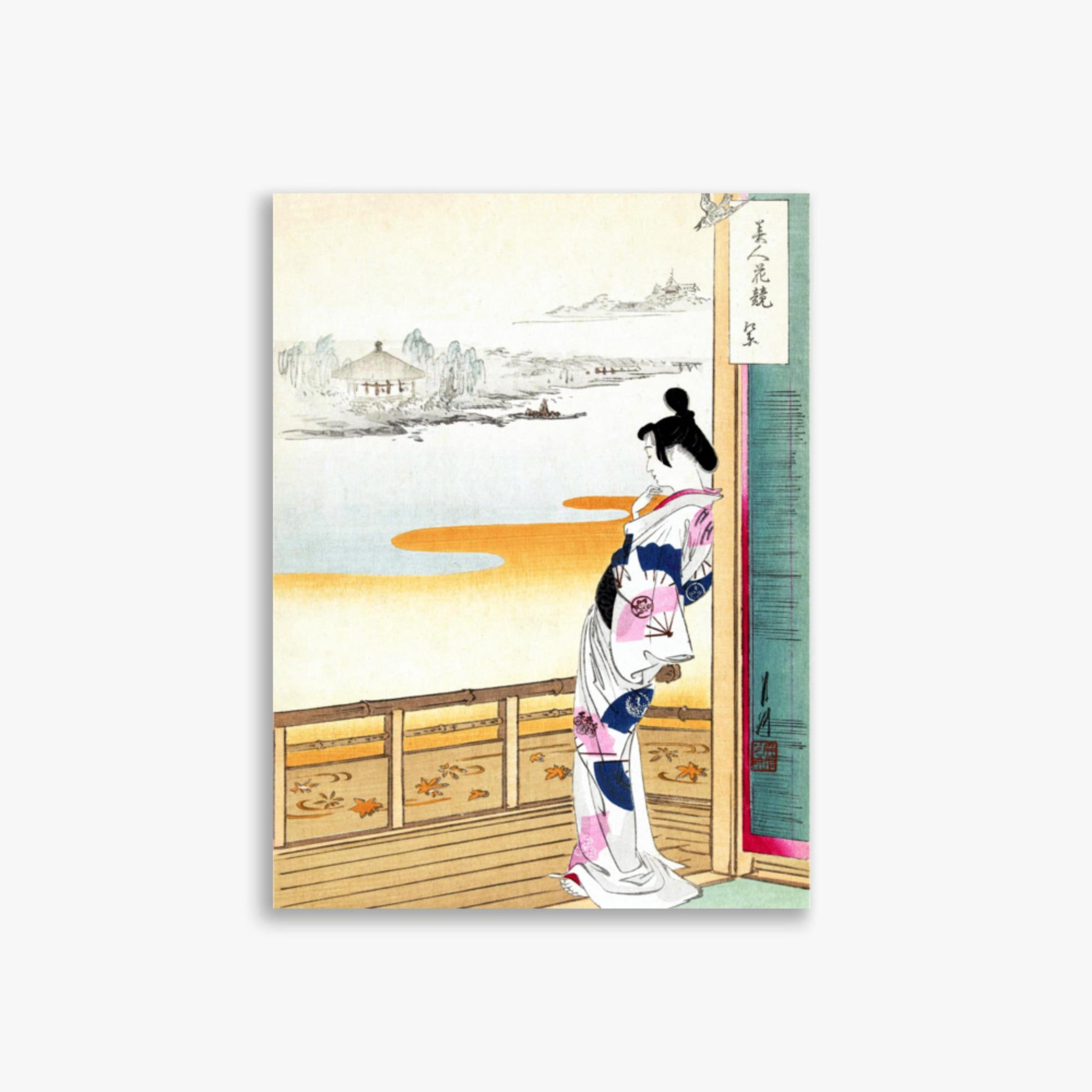 Ogata Gekko - The Call of the Cuckoo 30x40 cm Poster