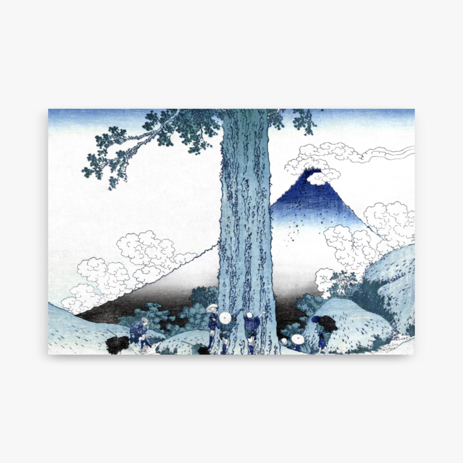 Katsushika Hokusai - Fuji from Mishima Pass in Kai Province 61x91 cm Poster