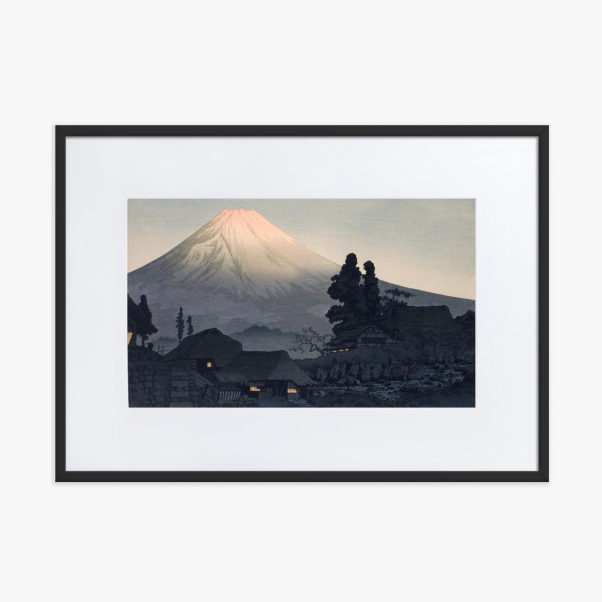 Takahashi Hiroaki (Shōtei) - Mount Fuji From Mizukubo 50x70 cm Poster With Black Frame