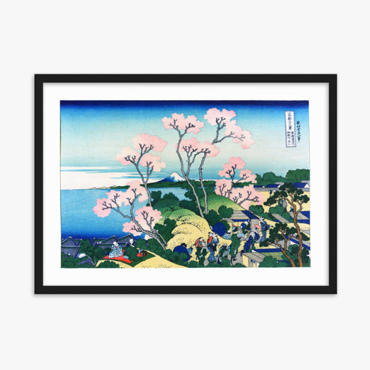 Katsushika Hokusai - Fuji from Gotenyama at Shinagawa on the Tōkaidō 50x70 cm Poster With Black Frame