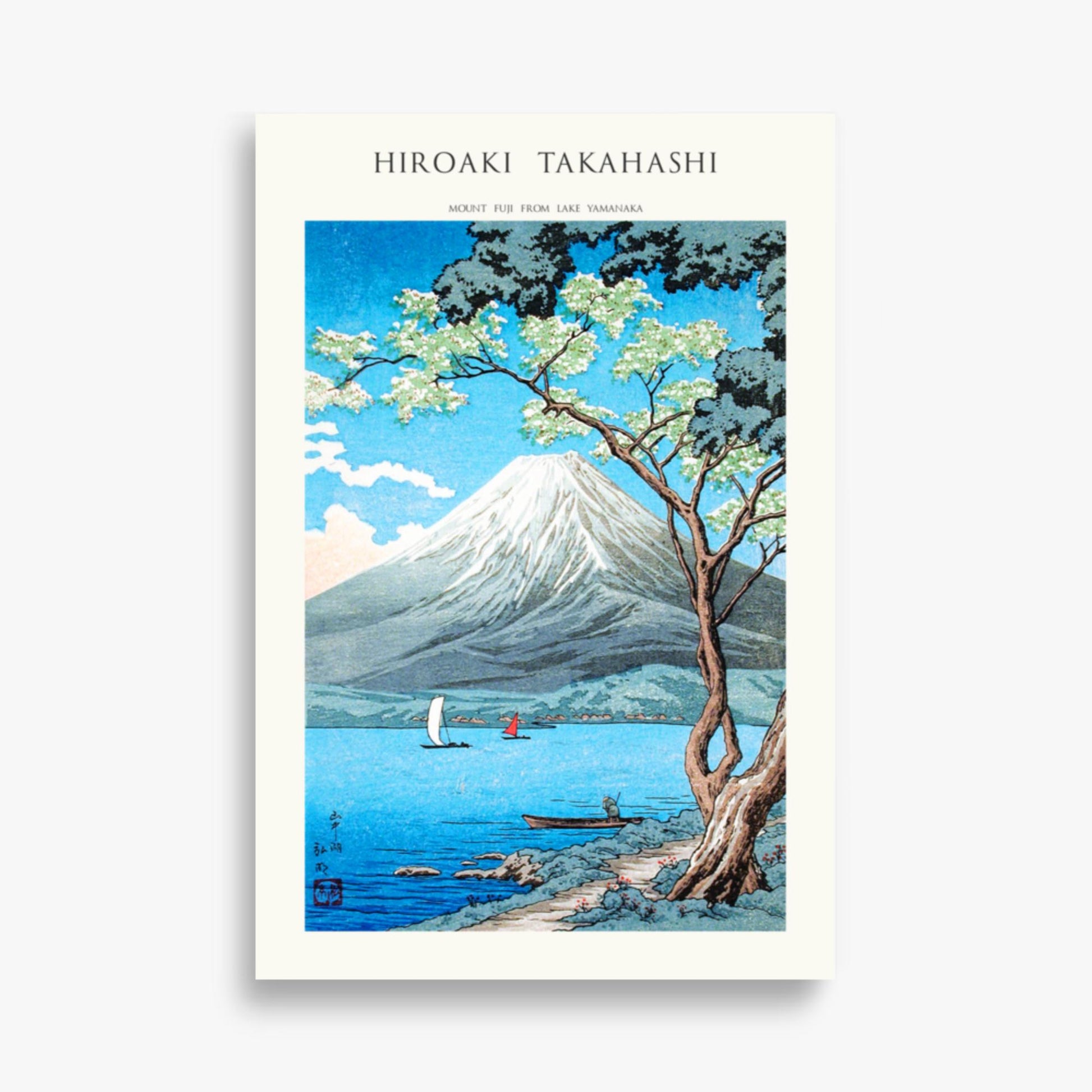 Hiroaki Takahashi - Mount Fuji from Lake Yamanaka - Decoration 61x91 cm Poster