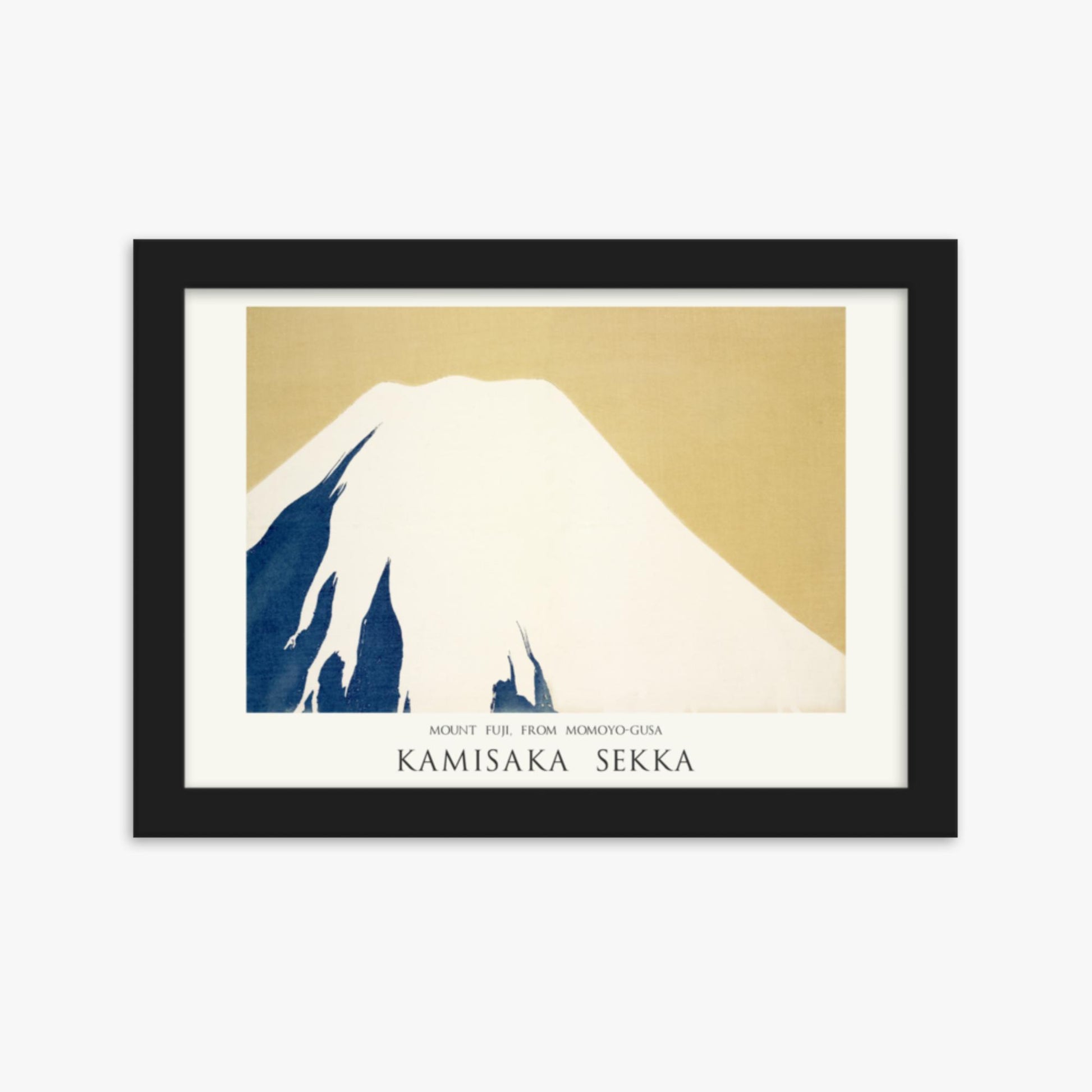 Kamisaka Sekka: Mount Fuji, from Momoyo-gusa - Japandi - 21x30 cm Poster With Black Frame