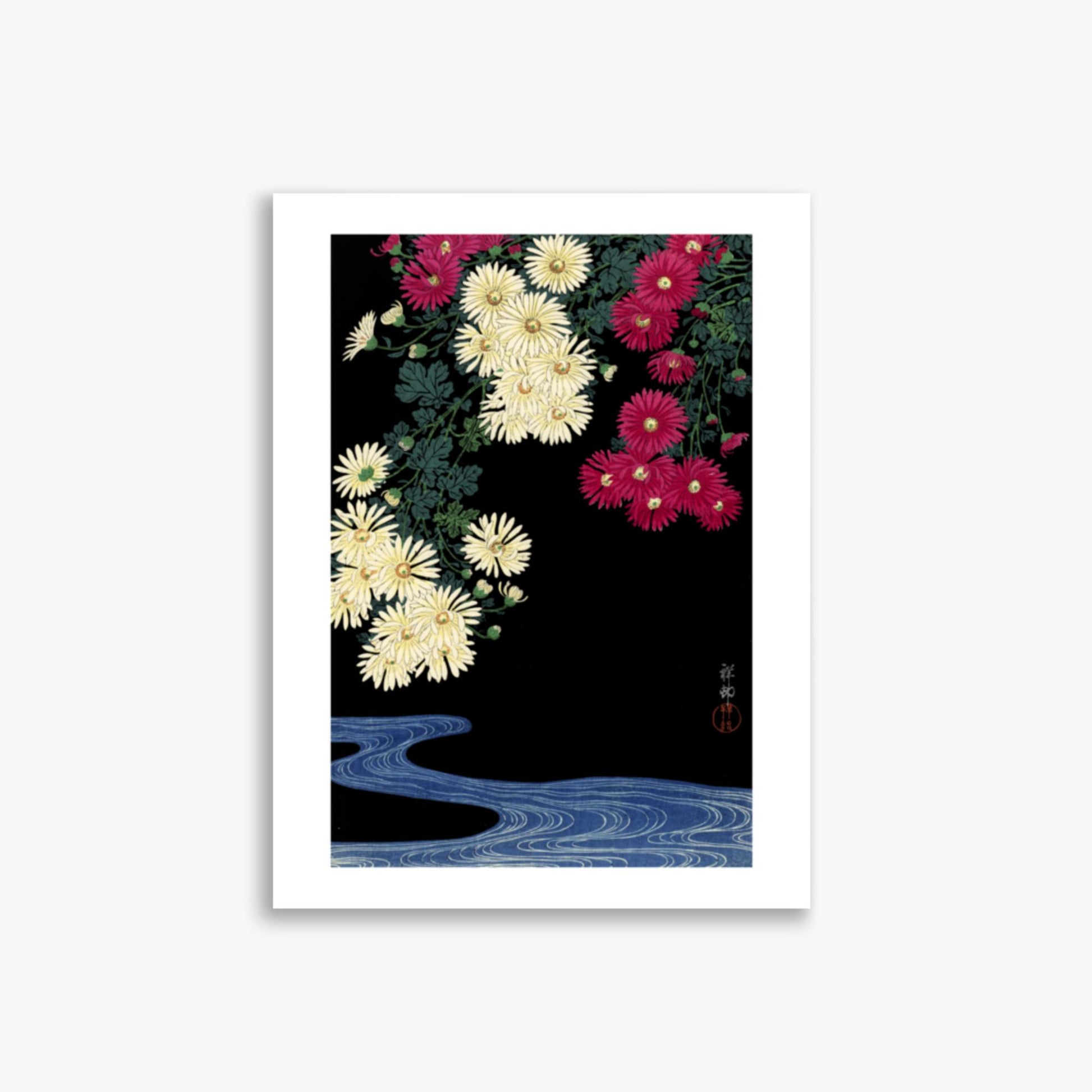 Ohara Koson - Chrysanthemums 30x40 cm Poster