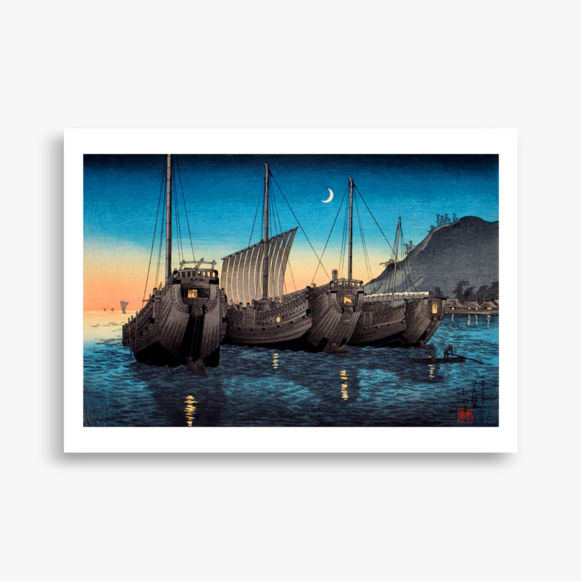 Takahashi Hiroaki (Shōtei) - Junks in Inatori Bay, Izu 50x70 cm Poster