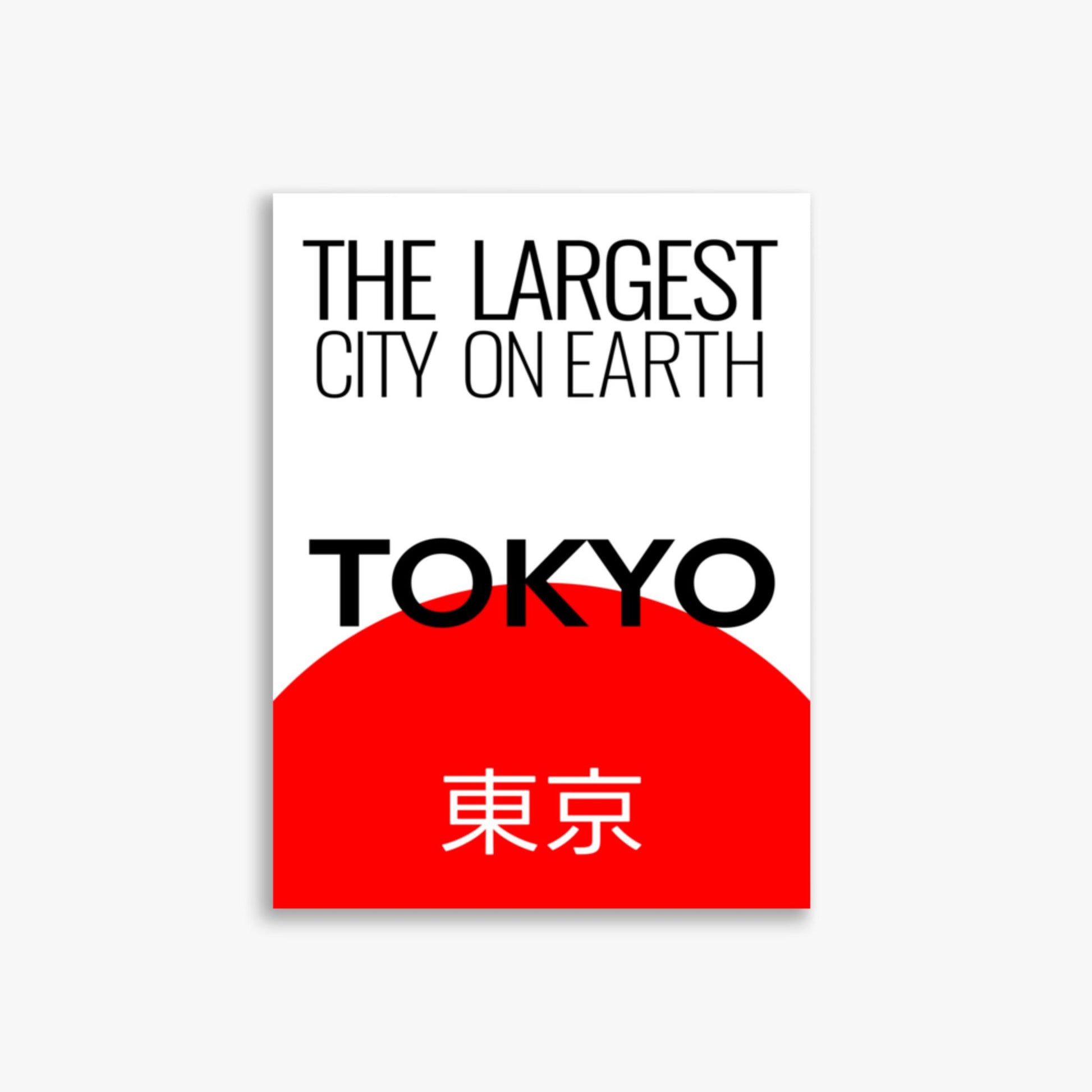 Modern illustration: The Largest City on Earth 30x40 cm Poster