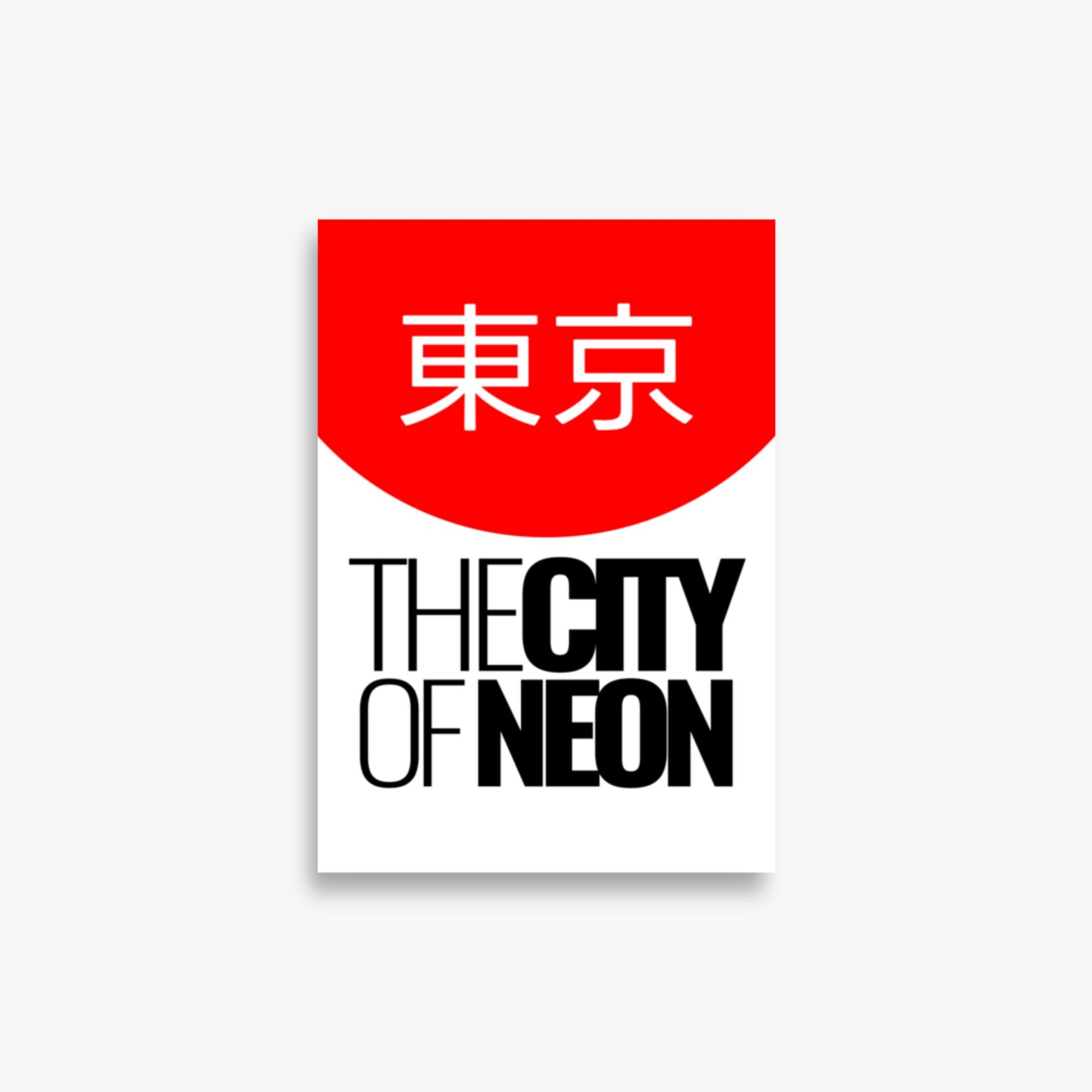 Modern illustration: The City of Neon 21x30 cm Poster