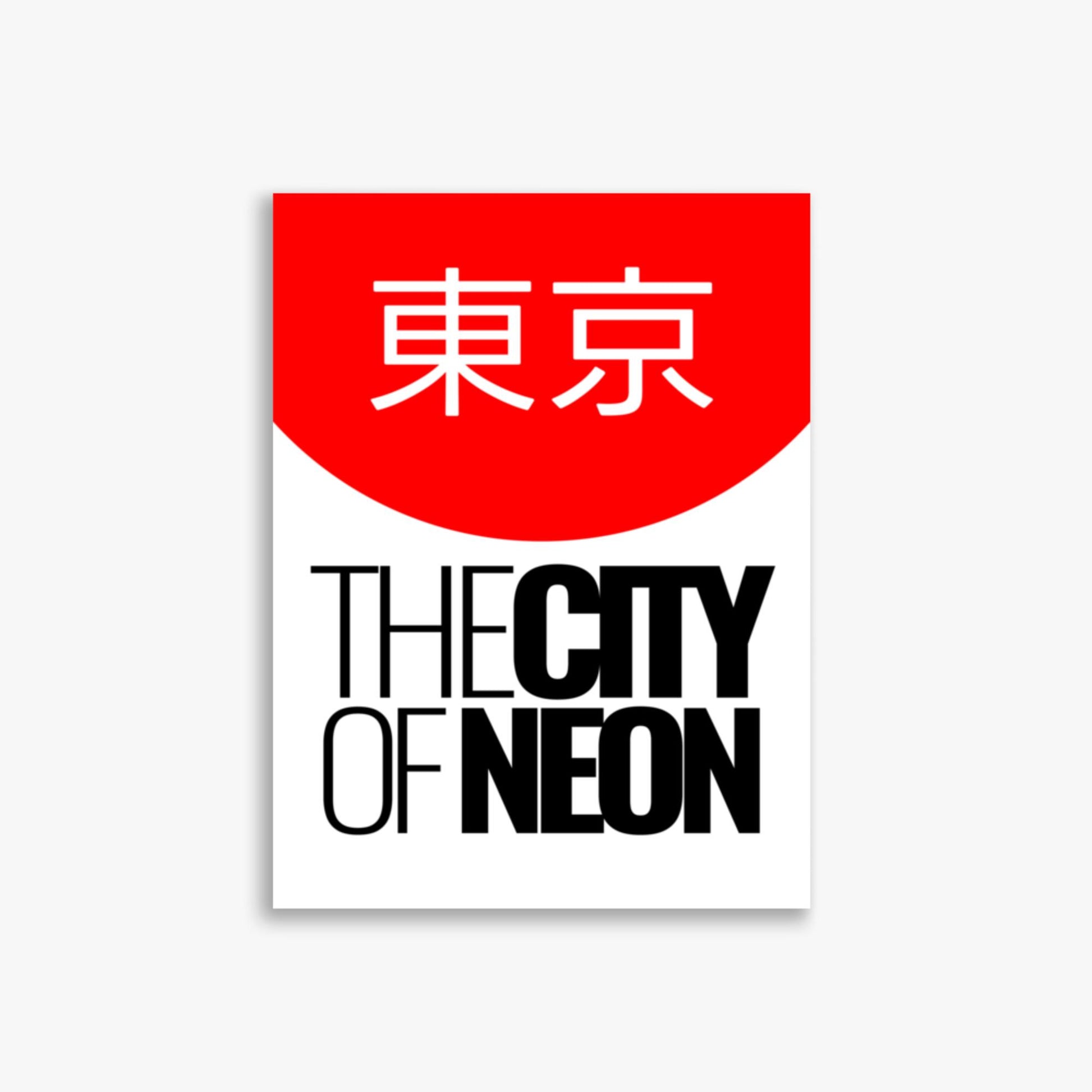 Modern illustration: The City of Neon 30x40 cm Poster