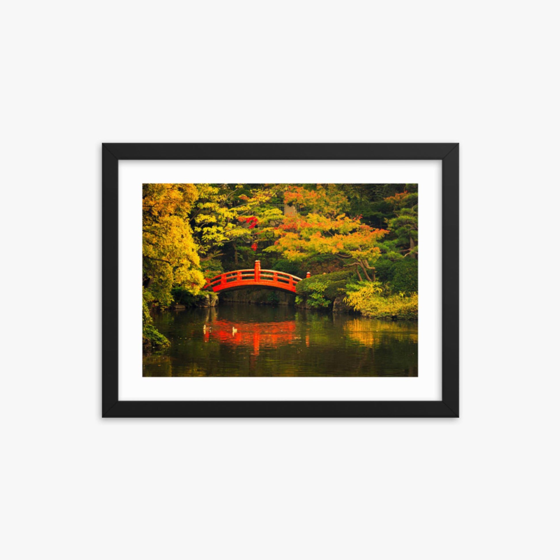 Public Park in Tokyo 12x16 in Poster With Black Frame