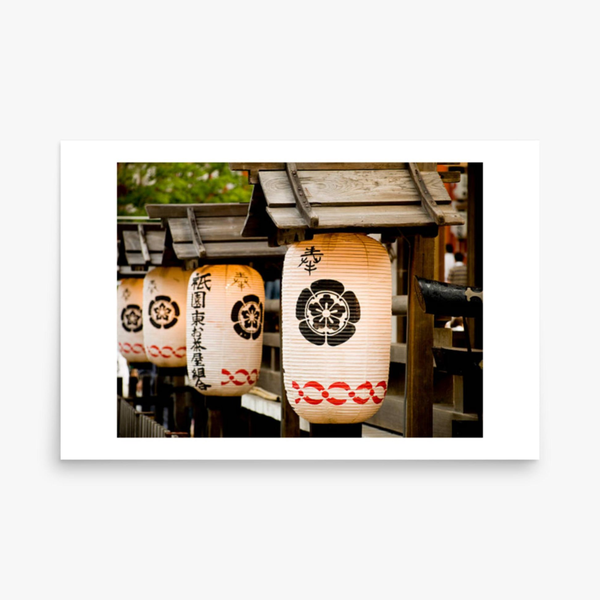 Japanese lanterns 24x36 in Poster