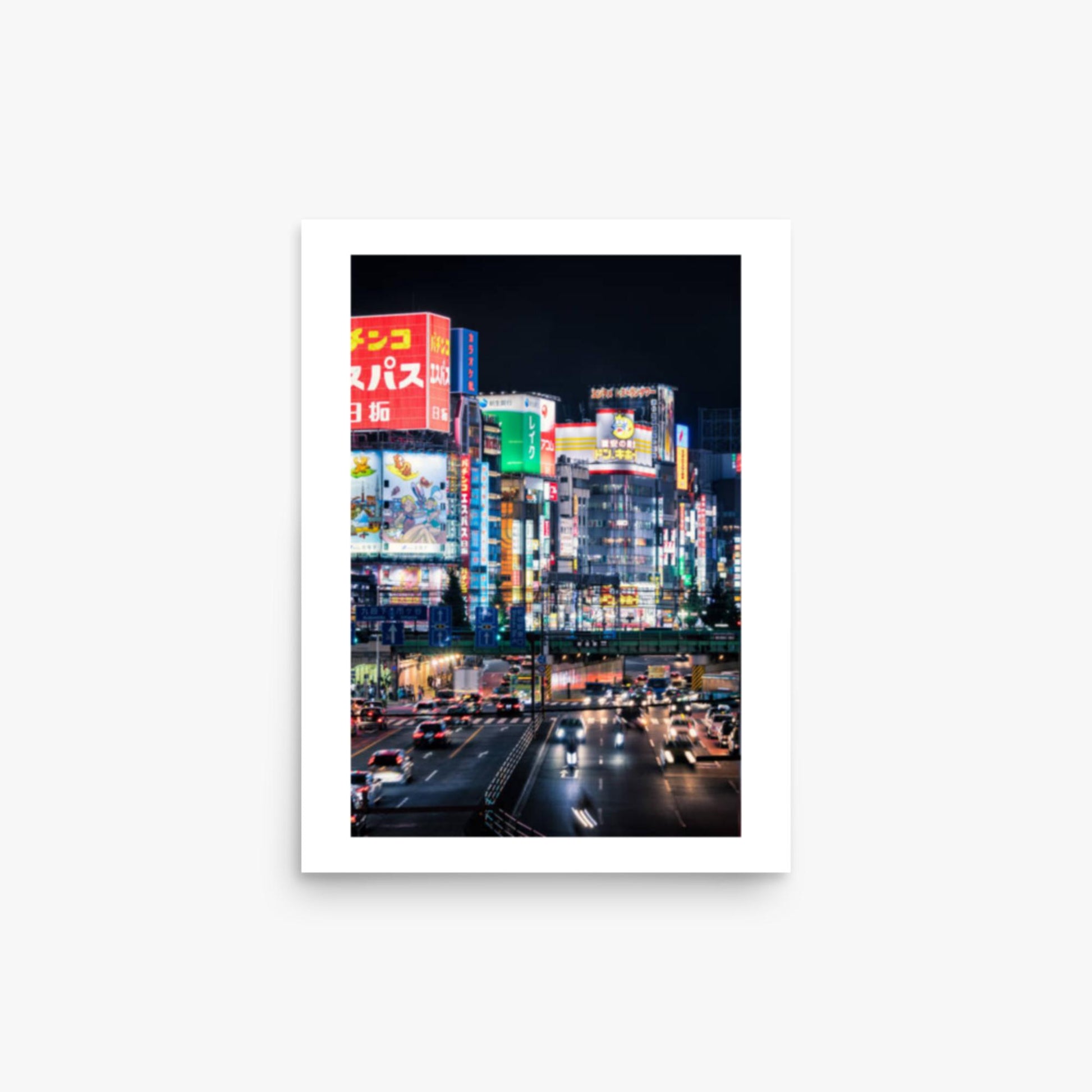 Shinjuku Streets at Night 12x16 in Poster