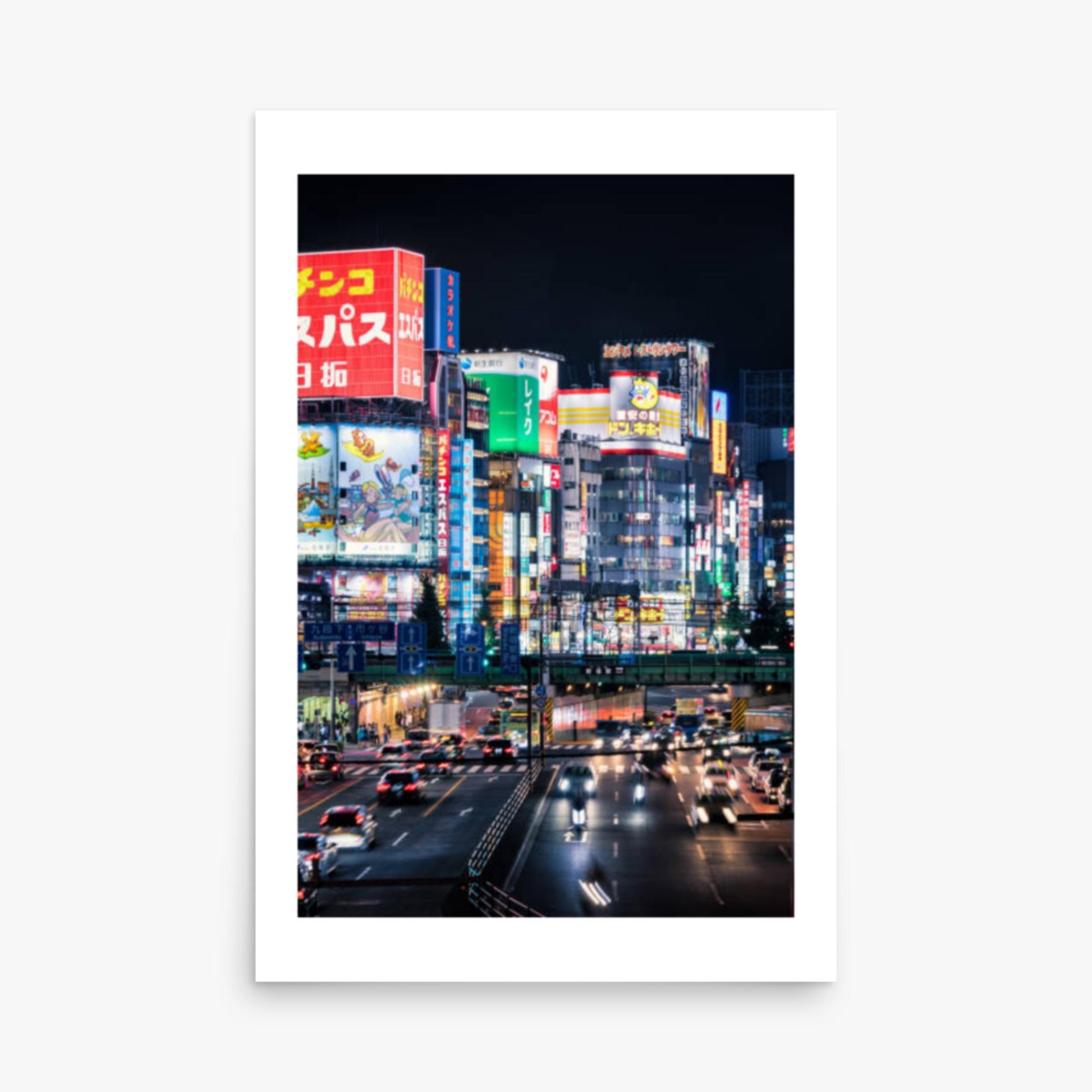 Shinjuku Streets at Night 24x36 in Poster