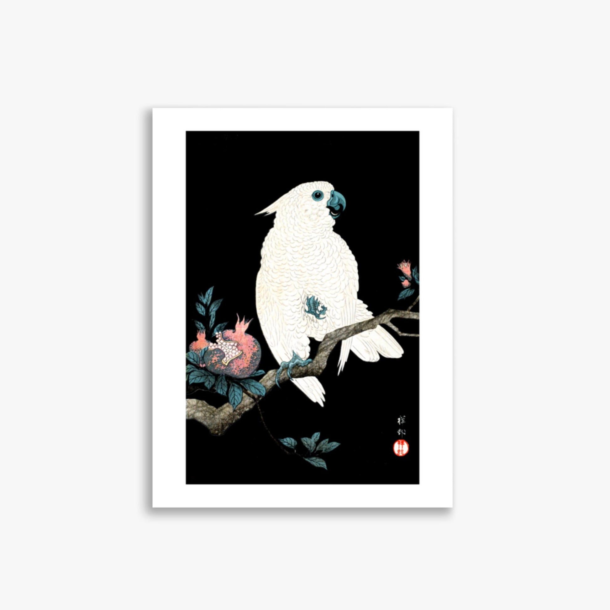 Ohara Koson - Cockatoo with Pomegranate 30x40 cm Poster